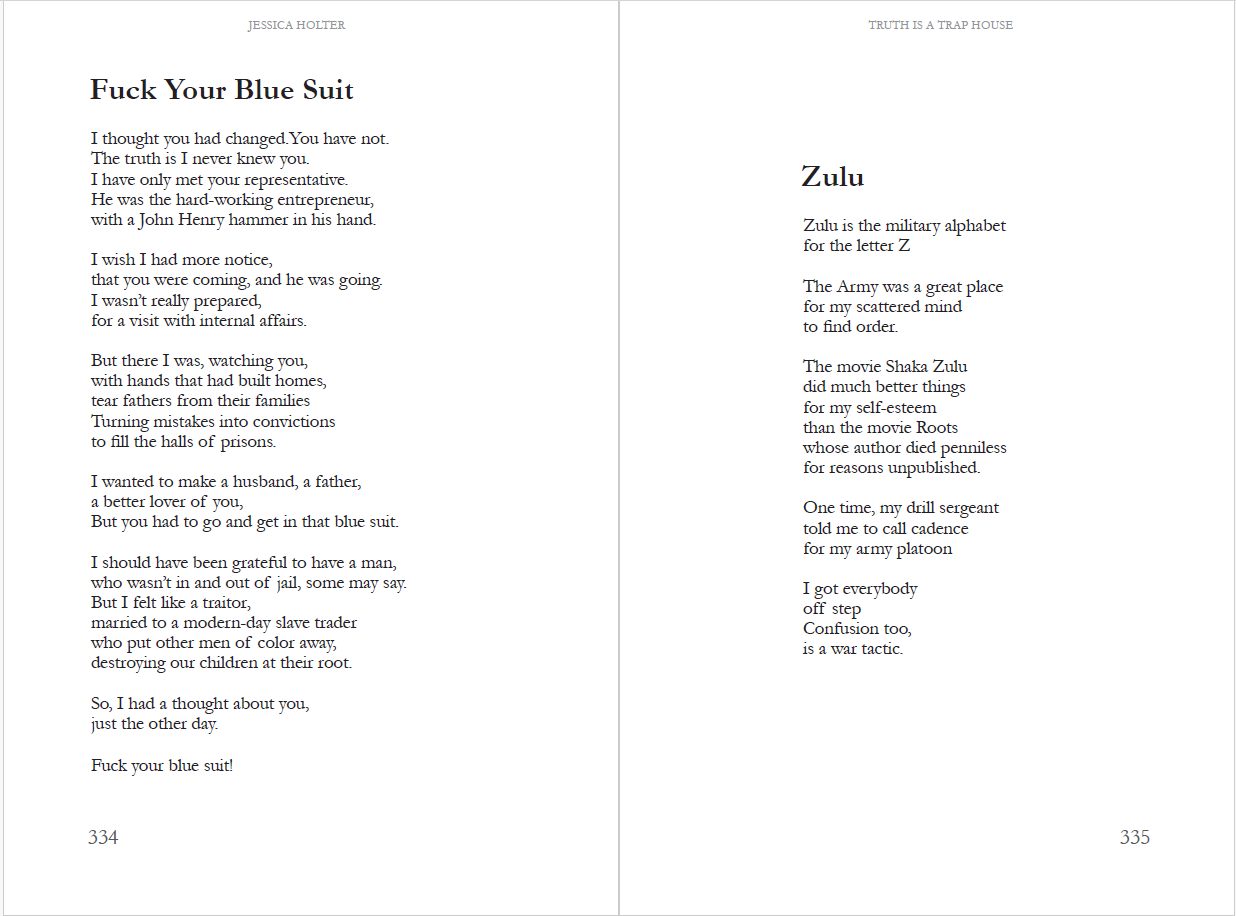 Truth is a Trap House by Jessica Holter, Author, Poet